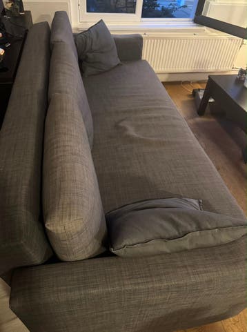 Comfortabele grijze slaapbank - Perfect voor kleine ruimtes