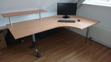 Hoekbureau 200 x 120/80