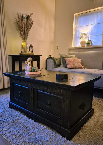 Robuuste salontafel met opbergruimte