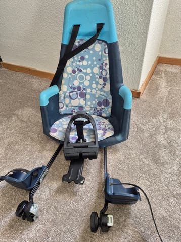 Bobike Achterzitje Fietsstoeltje Blauw/Turquoise