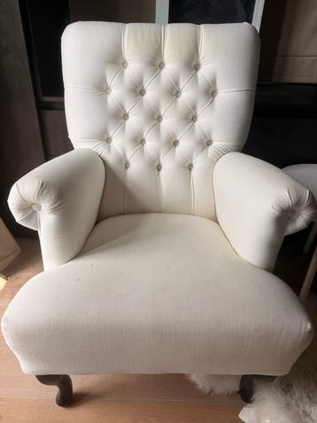 Gratis witte fauteuil