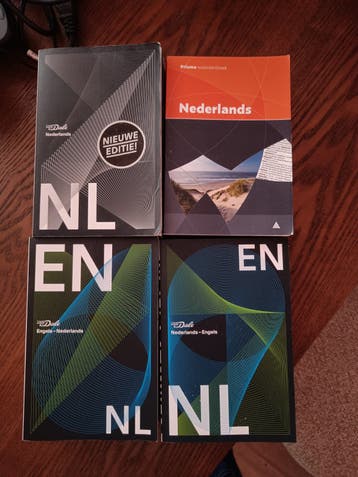 4 Woordenboeken: Van Dale Nederlands & Engels, Prisma Nederl