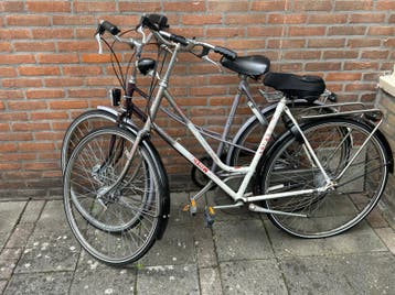 Dames fietsen