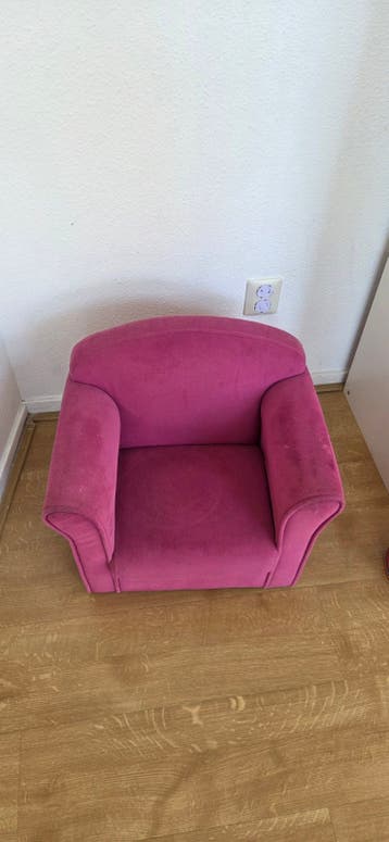 Roze kinderfauteuil - kinderstoel