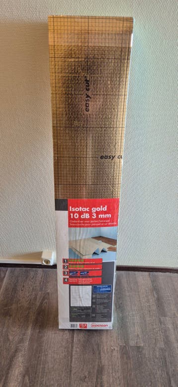 70 m² Isotac Gold ondervloer 10 dB 3 mm voor parket/laminaat