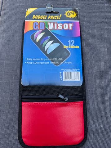 CD Visor hoesje voor 12 cd's - Handig voor in de auto