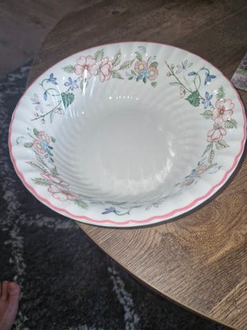 Vintage Kom met Bloemenpatroon - Zo goed als nieuw