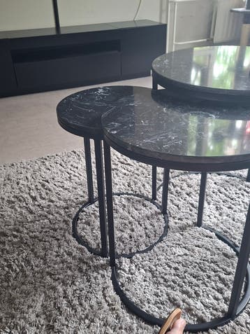 Leuke salontafel set met lichte kringen