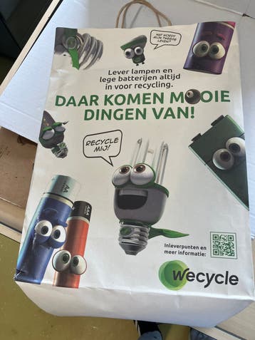 Batterij recycle/inzamel pakket
