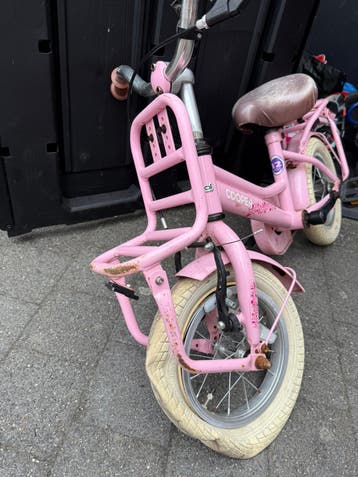 16 inch meisjesfiets roze