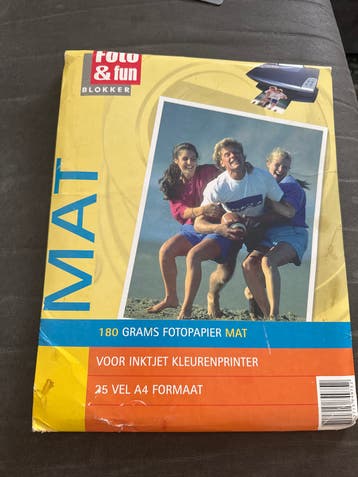 Blokker Foto & Fun Mat Fotopapier A4 180 grams (25 vel)