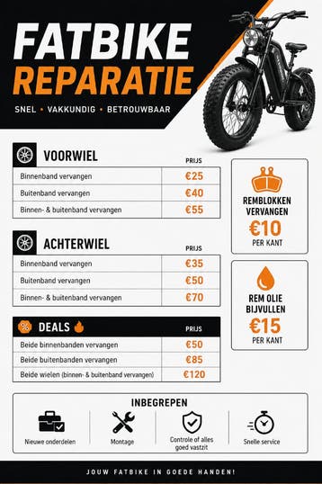 Fatbike Reparatie