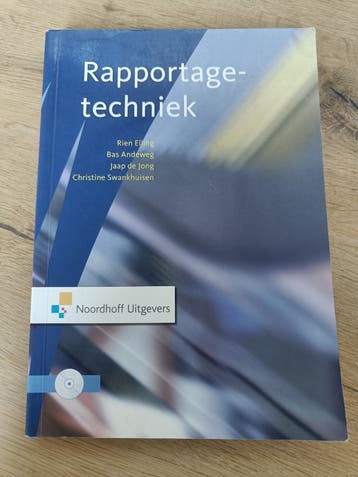 Rapportagetechniek - Studieboek Noordhoff Uitgevers