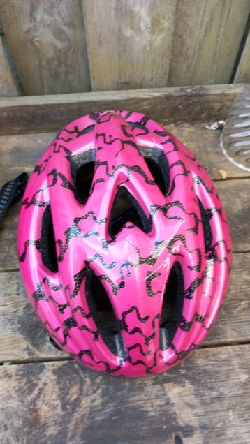 Roze Fietshelm