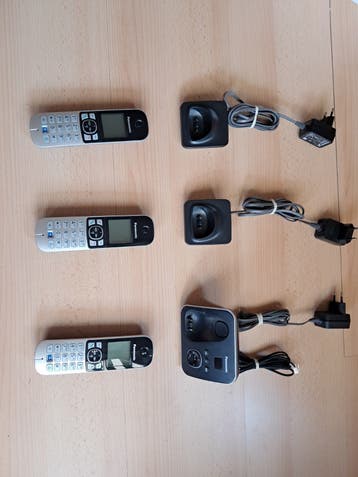 Gratis: Panasonic DECT Stat, Handsets 3x, Ingeb Antwoordapp