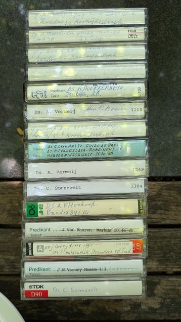 Preken op cassetteband