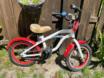 Popal Black Fighter Cruiser kinderfiets 14insch