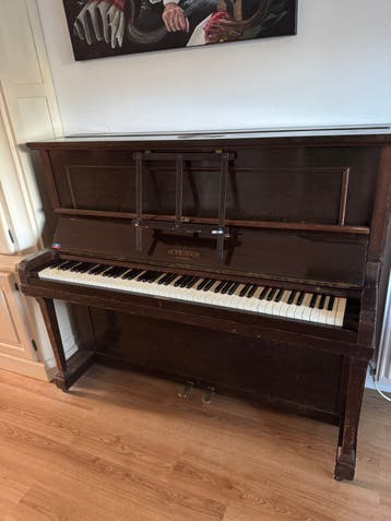 Hopkinson London staande piano – klassieke Engelse piano