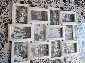 Gratis fotolijst, wit, voor meerdere foto's