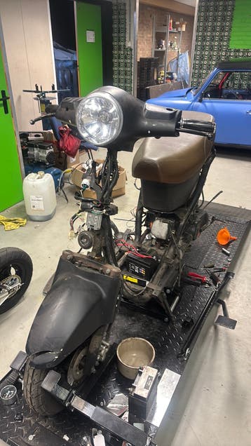 Gratis projectscooter (Snel weg)