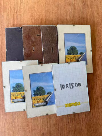 Fotolijstjes zonder frame 10x15 cm (als geheel te nemen)