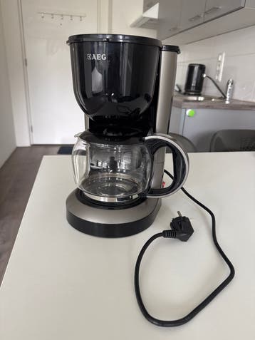 AEG Filter Koffiezetapparaat - Zwart/Zilver