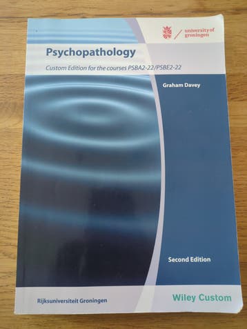 Psychopathology - Custom Edition Rijksuniversiteit Groningen
