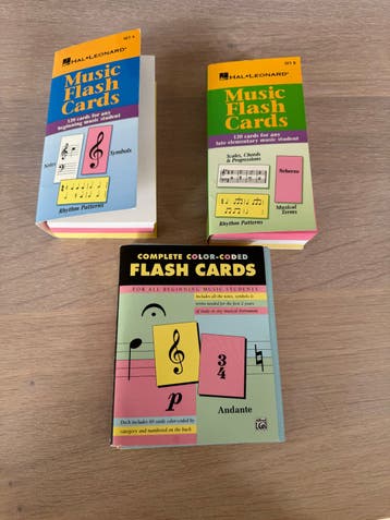 Muziek Flash Cards - Hal Leonard & Alfred - Set van 3