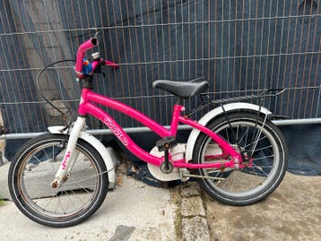 Roze kinderfiets Gorvino - Ketting er af