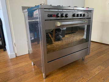Pelgrim Novecento Gasfornuis met Oven - RVS