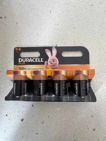 Duracell Plus D4 batterijen - 4 stuks