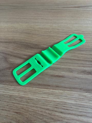 Groene siliconen band voor telefoonhouder