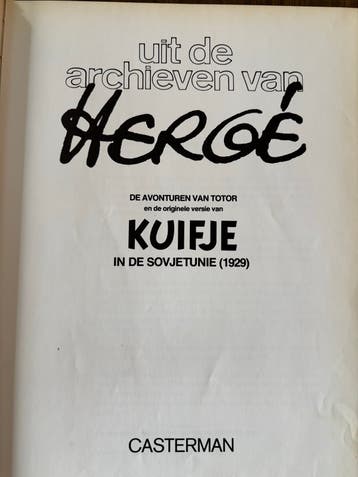 Kuifje in de Sovjetunie (1929) - Uit de Archieven van Hergé