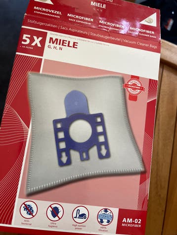 Miele Microvezel Stofzuigerzakken G, H, N - 3 stuks
