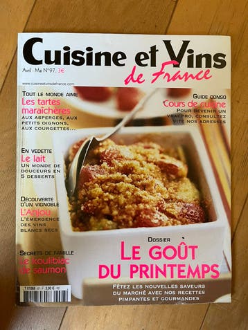 Tijdschriften over koken en wijn franstalig