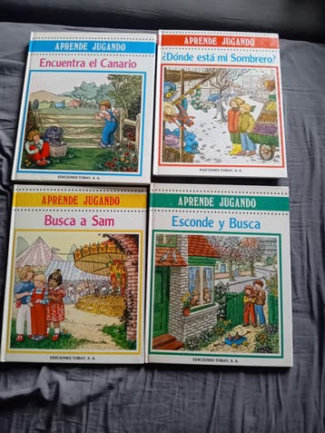 4 kinderboeken om Spaans te leren -Aprende Jugando-