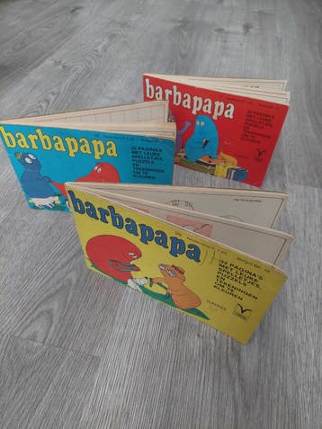 3 vintage BARBAPAPA  boekjes 1979