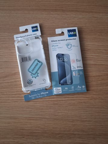 LAB31 Schokbestendige iPhone Hoes en Screenprotector