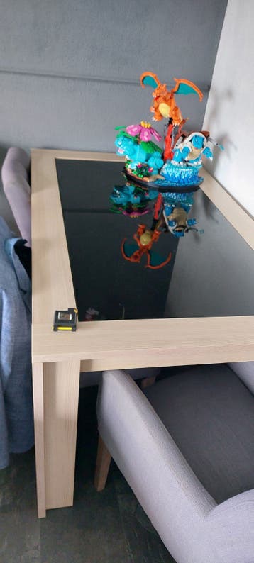 Eettafel met glasplaat