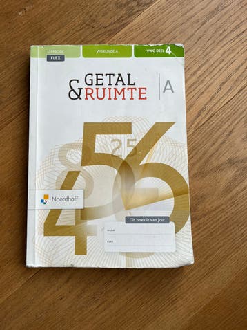 Getal & ruimte wiskunde A deel 4