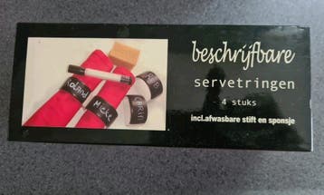 beschrijfbare servetringen