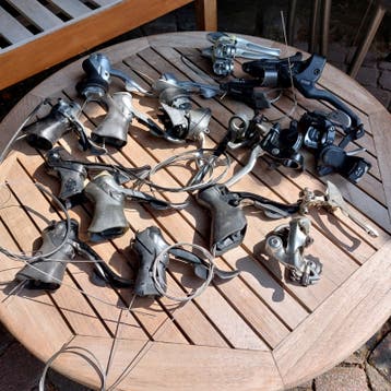 Partij Shimano rem/schakelgrepen Gebruikt