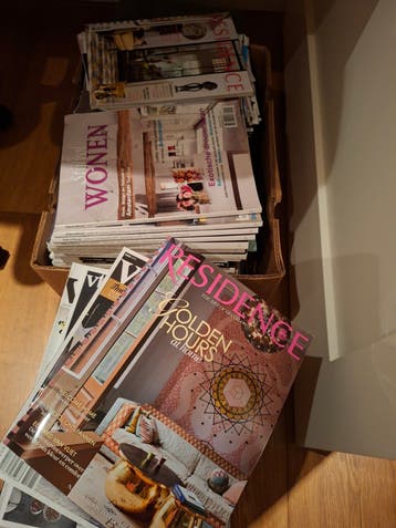 110 Tijdschriften: VT Wonen, Stijlvol Wonen, Residence, etc.