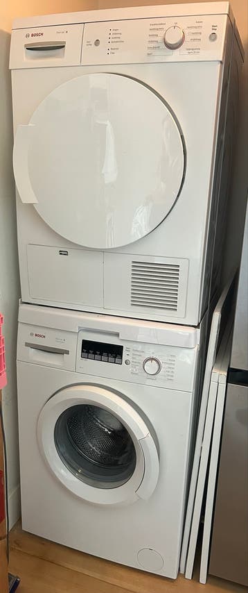 Bosch Wasmachine Serie 2 VanoPerfect & Droger Serie 4 WDT2
