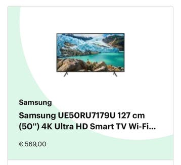 Samsung Smart TV beeldscherm kapot