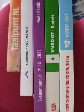 Schoolboeken Nederlands, Engels, Geschiedenis, Examenbundels