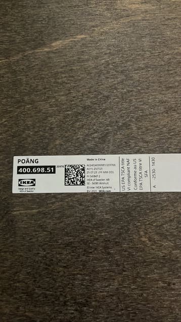 IKEA POÄNG voetenbank - Donkerbruin