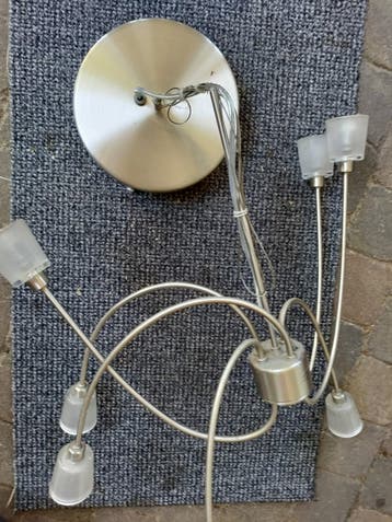 IKEA KRYSSBO Plafondlamp met 7 spots - Geborsteld Metaal