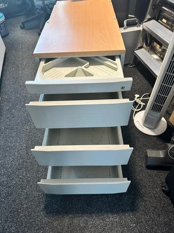metalen bureau ladenkast
