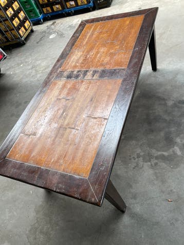 houten eettafel - 220x100x78 cm